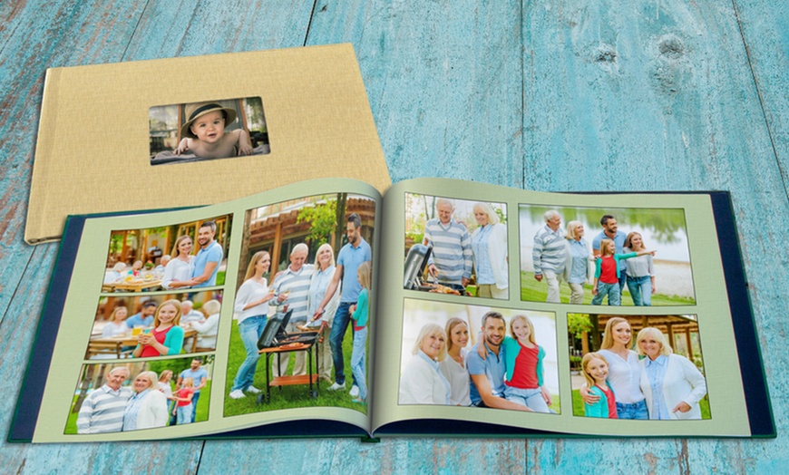 Linen Window Cover 20-Page Photo Album | Groupon