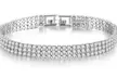 Up to 3 Three-Row Pave Bracelets Encrusted with Swarovski® Crystals - Second Medium