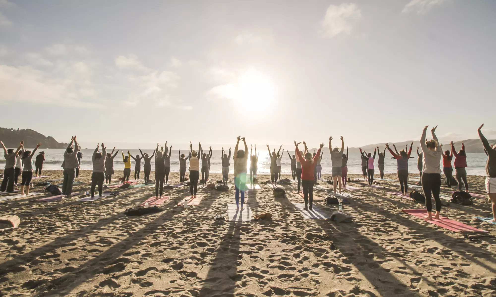 One 75-Minute Silent Disco Outdoor Yoga Class for One, Two, or Four at Outdoor Yoga SF - Second Medium