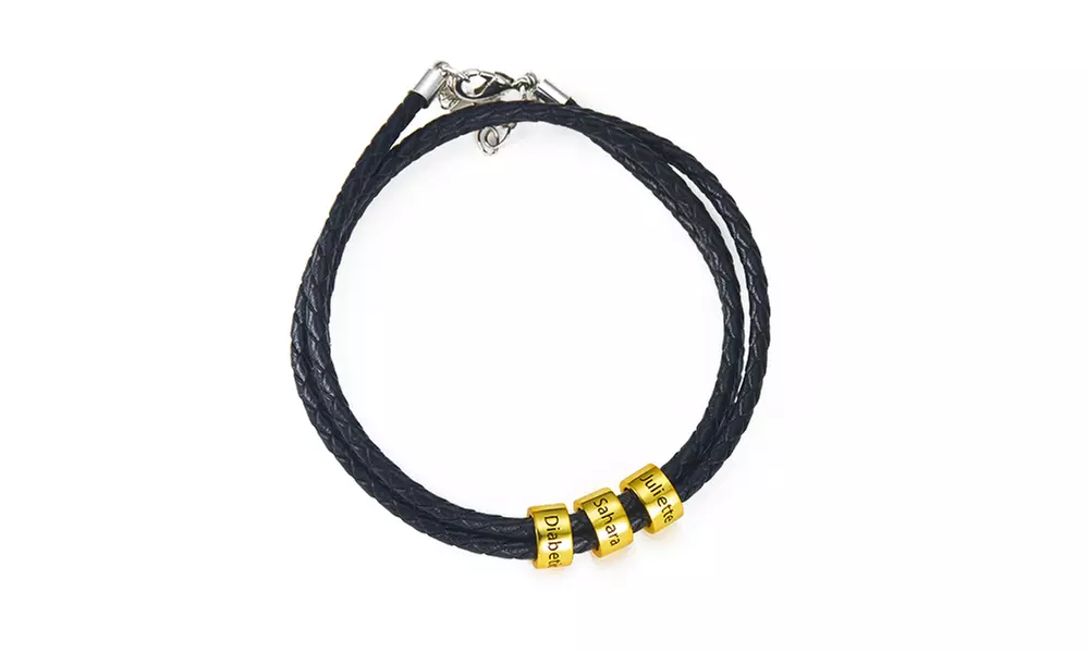 Lederarmband mit Namen