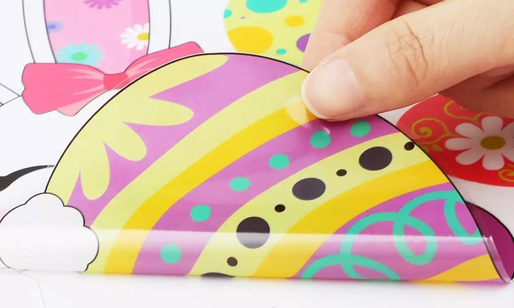 1 oder 2 Sets Fensteraufkleber mit Ostermotiven