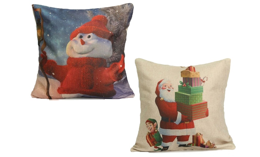 Image 8: Christmas Cushion Covers 