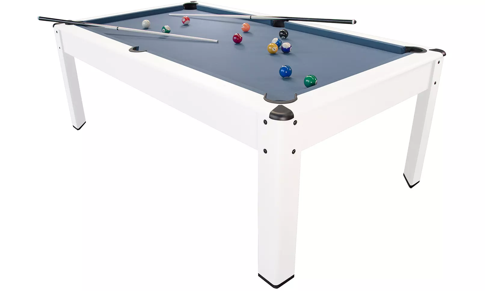 Billard en bois blanc avec accessoires - Primary Image