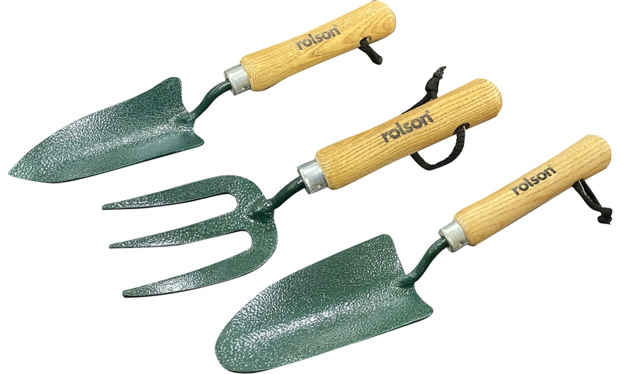 Image 1: Rolson Steel Gardening Tool Set