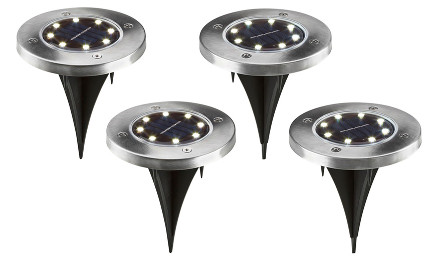 Image 6: 8-LED Solar Deck Lights