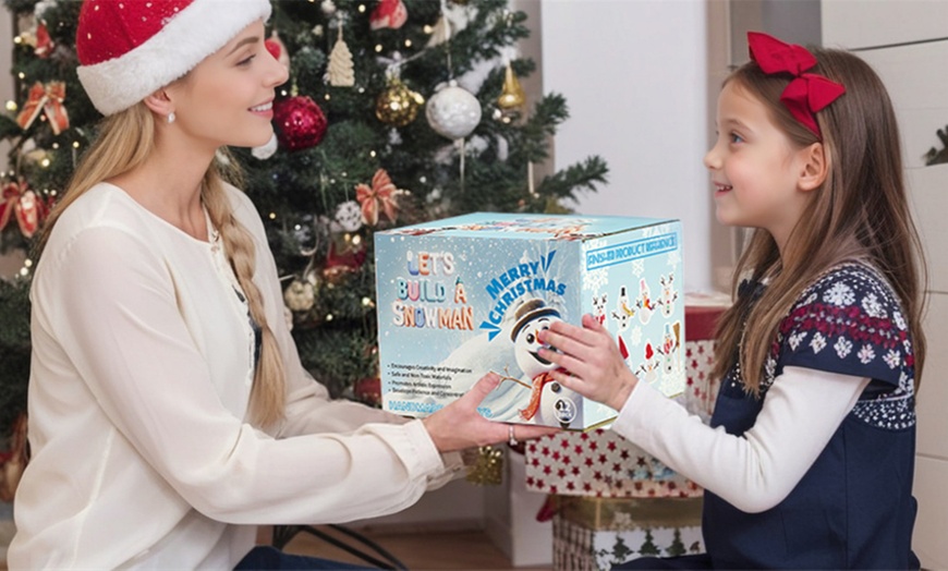 Image 2: Let's Build a Snowman Christmas Craft DIY Kit