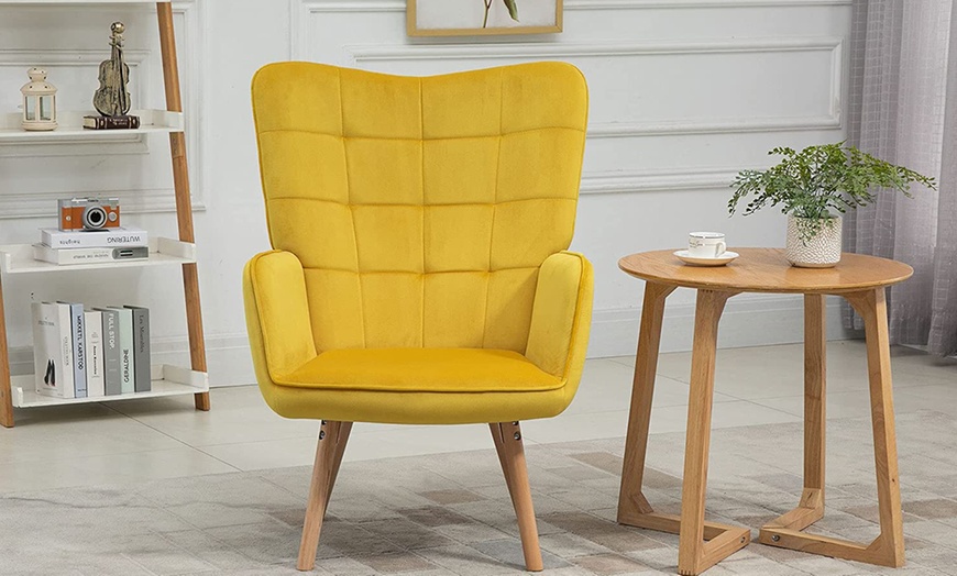 Image 95: HomCom Accent Chair