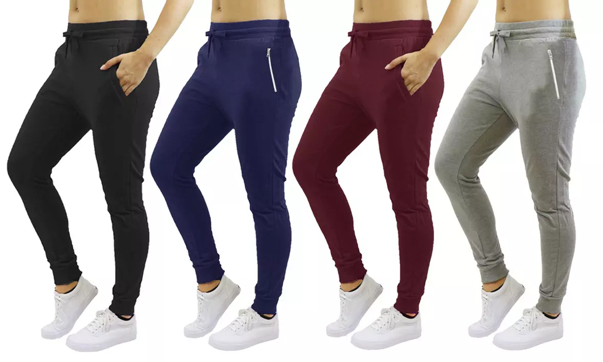 Galaxy By Harvic Women's Loose Fit Fleece Jogger Sweatpants - Primary Image