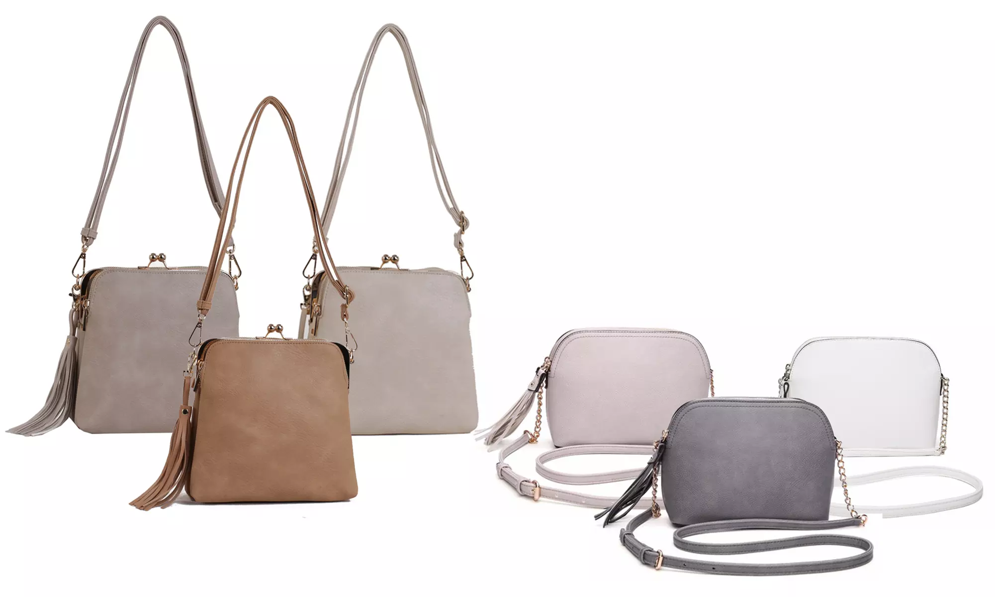 MKF Collection Triple Compartment Large Crossbody Purse or Wallet - Primary Image