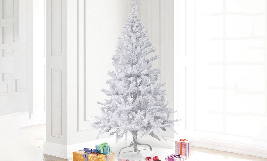 Image 1: Albero di Natale abete artificiale Bianco