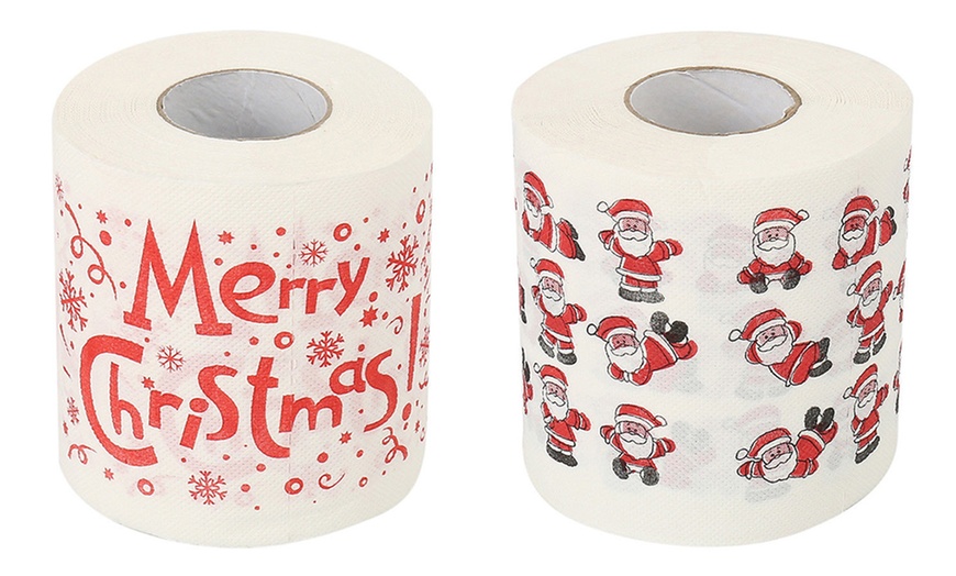 Image 11: Christmas Print Toilet Paper