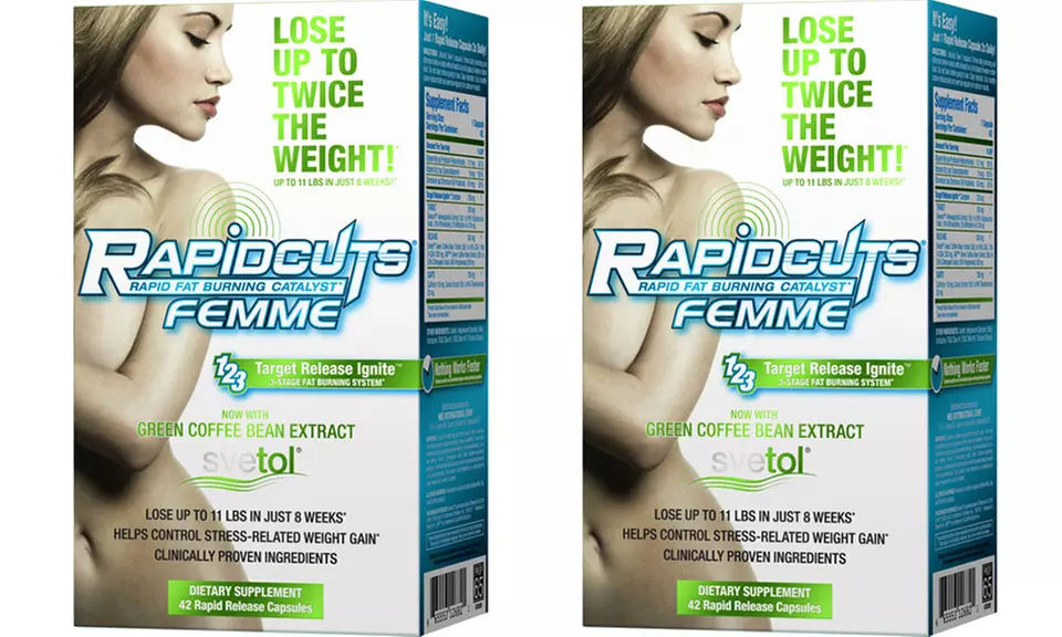 ALLMAX Rapidcuts Femme Maximum Strength Weight Loss 42 Pills (1- or 2-Pack) - Second Medium
