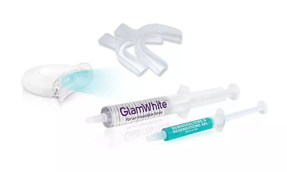 $19.99 for a Premium LED Home Teeth-Whitening Kit with Gel Refills for Life from Glam White ($175 Value)
 - Second Medium
