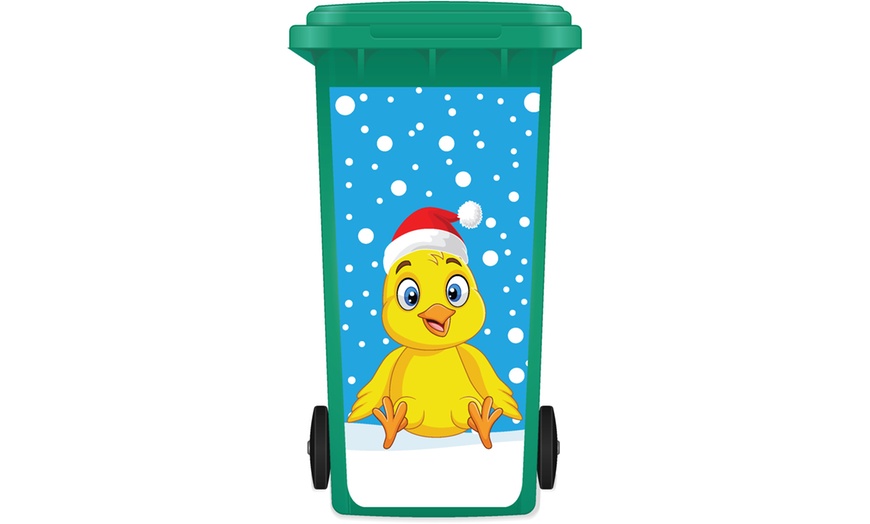 Image 3: Christmas Wheelie Bin Sticker