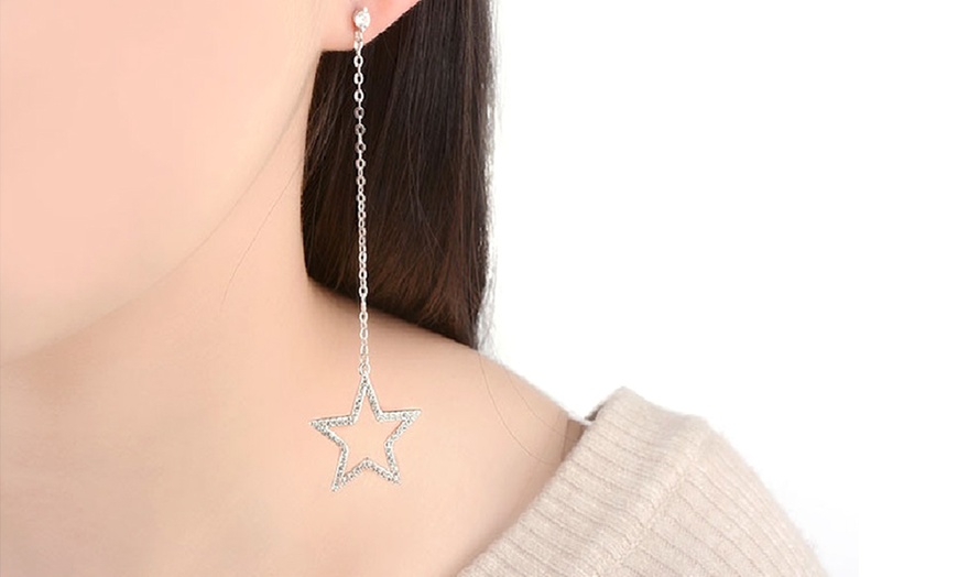 Image 4: Star Drop Earrings Crystals From Swarovski
