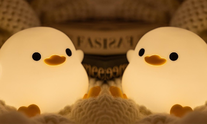 Image 1: USB Rechargeable Duck Design Desk Lamp