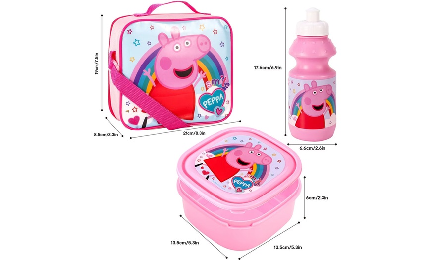 Image 10: Peppa Pig Lunch set, Peppa Pig Pencil Case or Set