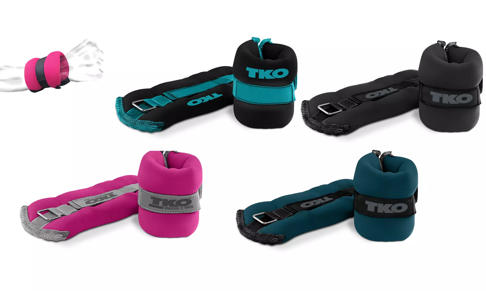 TKO 2lb. or 5lb. Ankle or Wrist Weight Set (2-Piece) - Primary Image