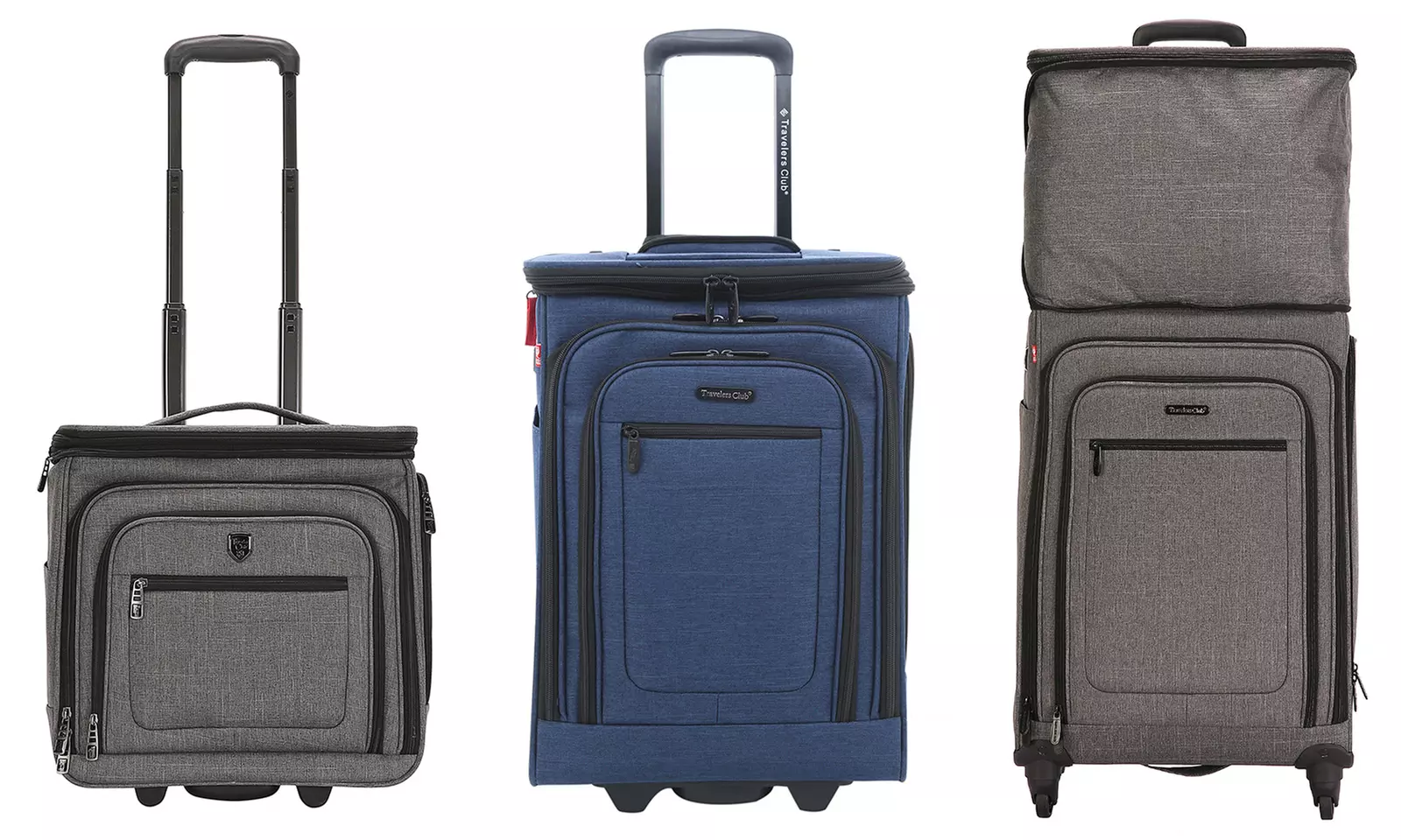 Traveler's Club Expandable Top Suitcase Luggage (Carry-on and Spinner) - Primary Image