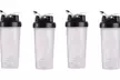 US 2-4 Pack Shaker Bottles for Protein Mixes 28 oz Shaker Bottle Cup Loop Top - Second Medium