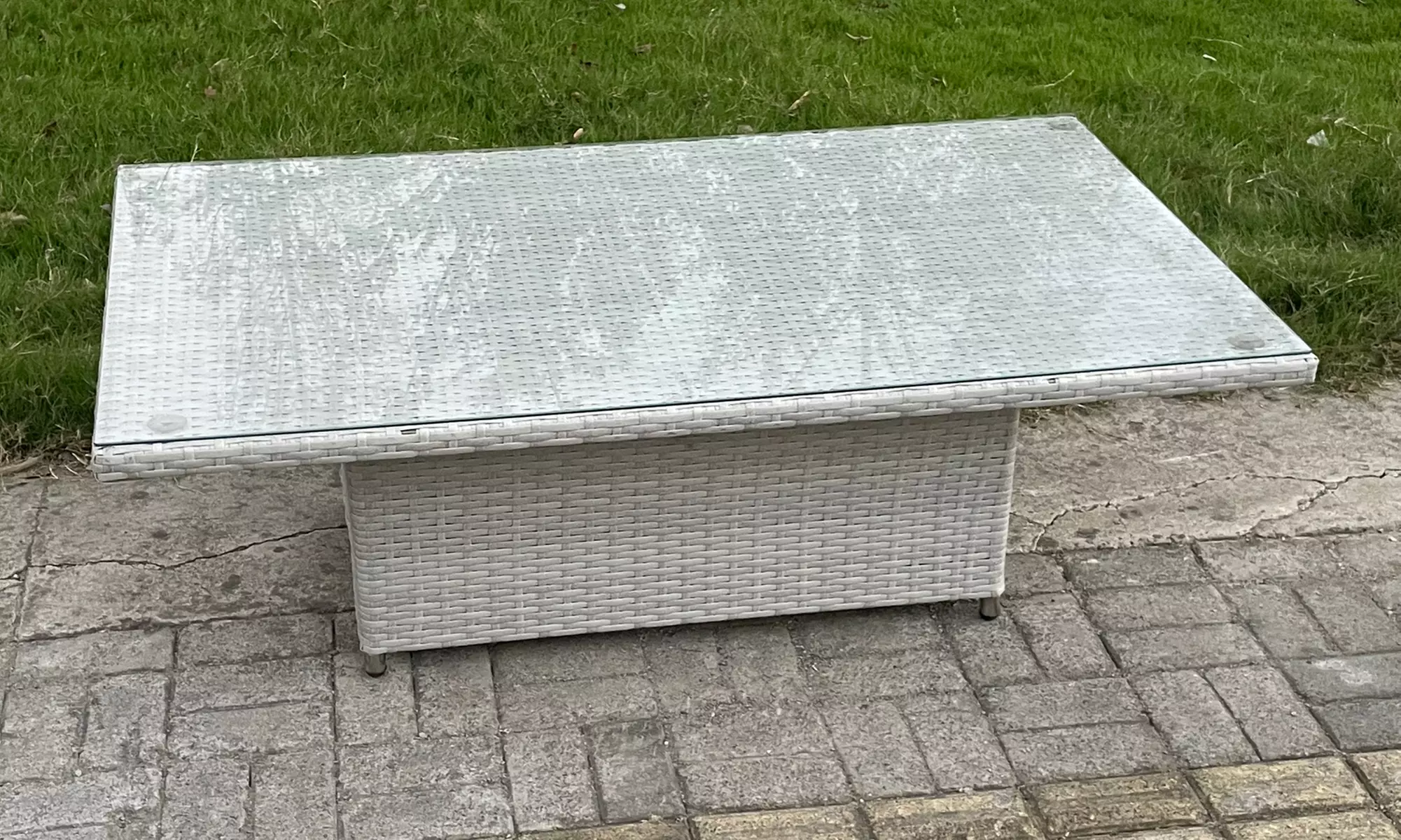 10-Seater Weather-Resistant Rattan Dining Set with Adjustable Table - Image 4