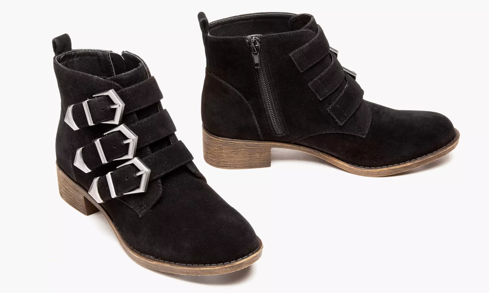 Olive Street Women's Western Buckle Boots (Size 6) - Second Medium