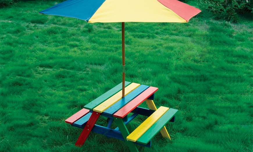 Image 3: Children's Picnic Table Set