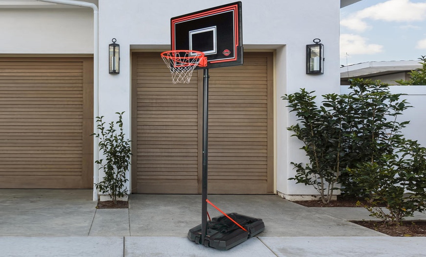 Image 4: Tablero-canasta portátil de baloncesto con altura regulable