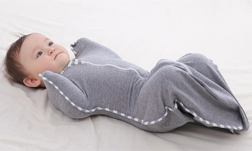 Image 1: Baby Sleep Swaddle Up Sack