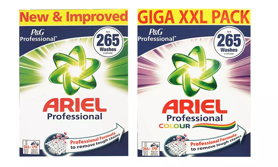 265 Ariel Actilift Giga XXL P&G Professional Washing Powder from £24.98 and 150 Washes Lenor from £9.99 (Up to 77% Off) - Second Medium