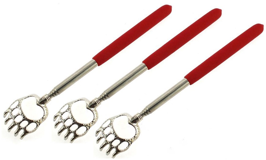 Image 7: Up to Three Telescopic Bear Claw-Design Back Scratchers