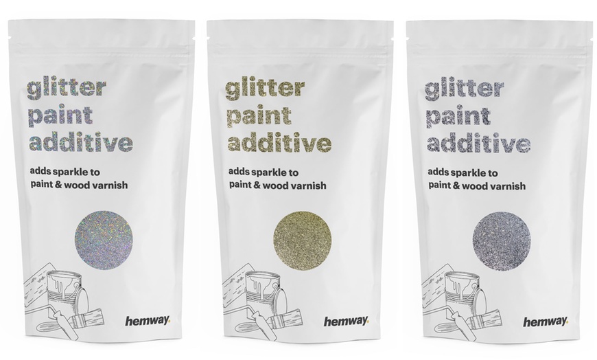 Image 1: 100g Glitter Paint Additives