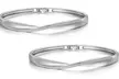 1 ou 2 bracelets bangle Arc ornés de cristaux Swarovski® de la marque Philip Jones - Second Medium