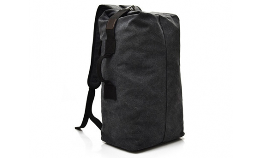 Image 8: Canvas Utility Backpack