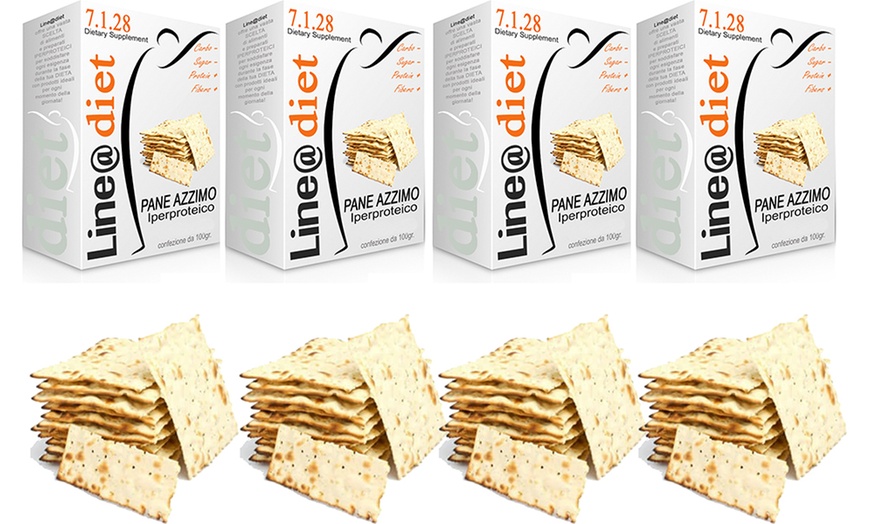 Image 5: Pakjes eiwitrijke matzo crackers van het merk Line@Diet