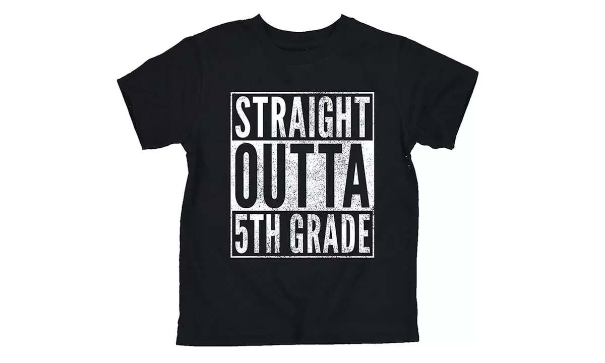 Girls' Straight Outta School Tees - Second Medium