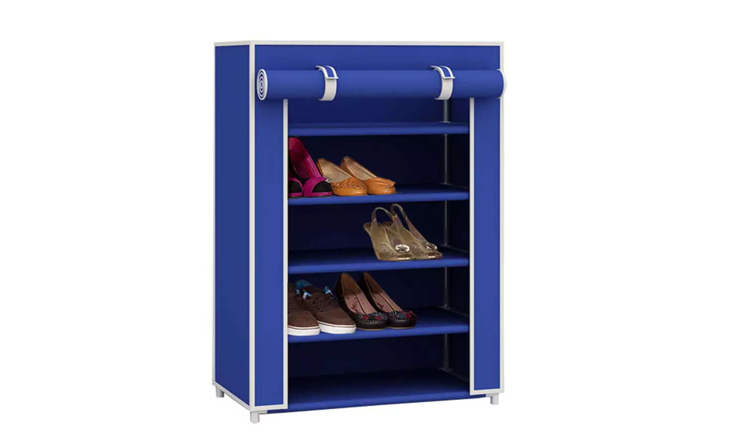 Sunbeam 5-Tier 15-Pair Shoe Closet with Dust-Free Cover - Second Medium