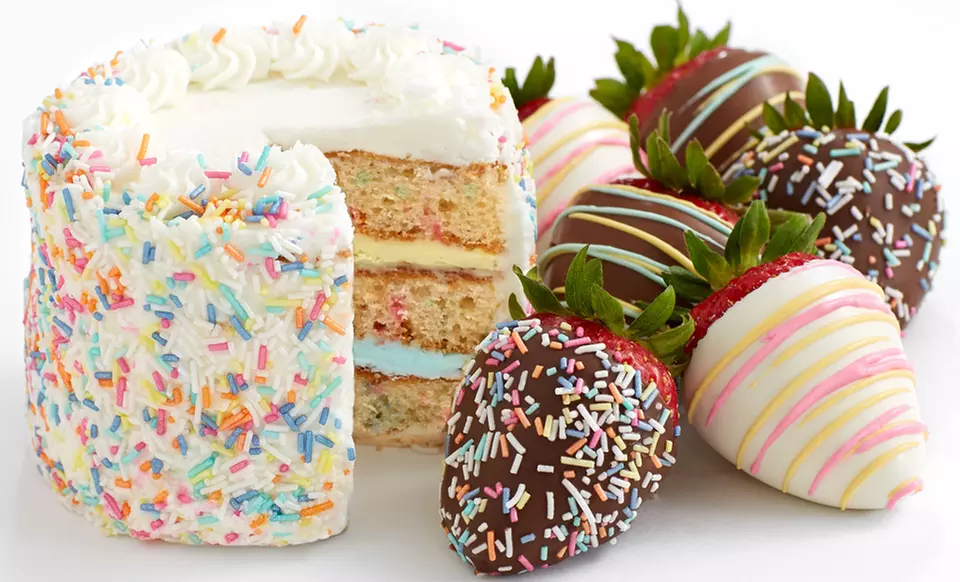 Birthday Cakes and Gourmet Dipped Strawberries from Shari's Berries (58% Off) - Primary Image