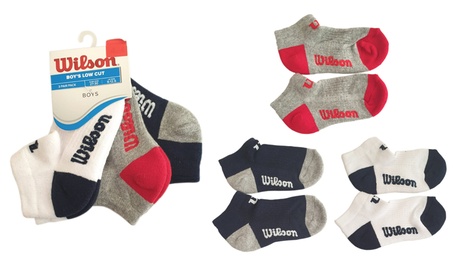 Set di 6 paia di calze per bambino Wilson disponibili in 2 taglie