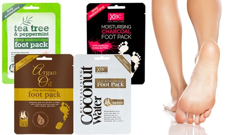 6 paia di calzini esfolianti in confezioni monouso per l'idratazione profonda dei piedi