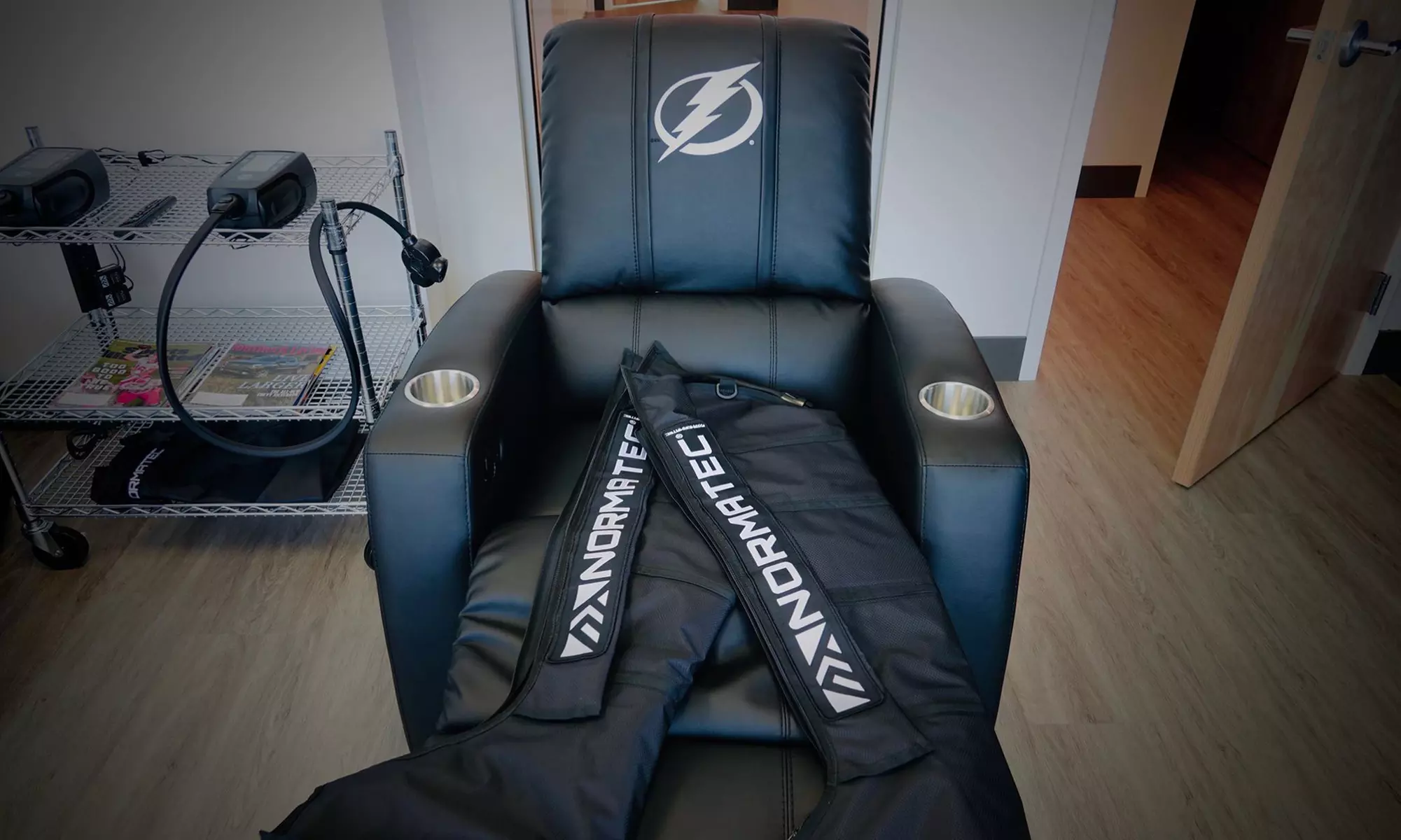 Experience relief with Normatec compression boot sessions