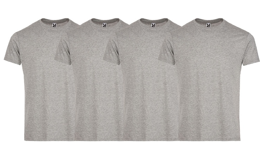 Image 2: Ten-Pack of Men's Plain T-shirts