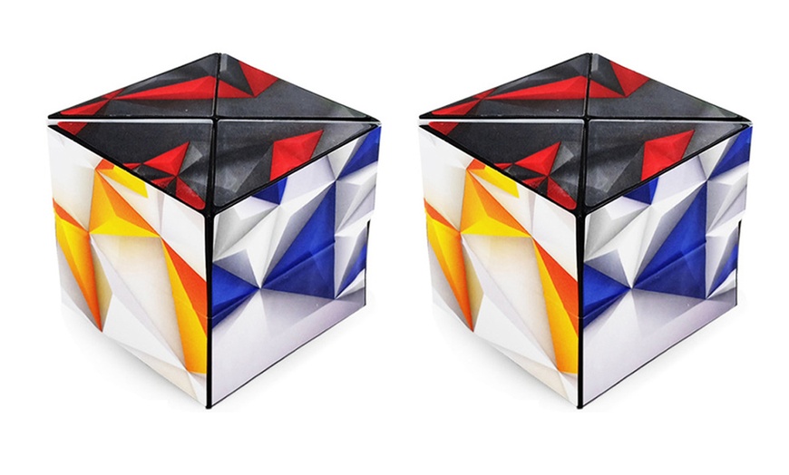 Image 9: Two Pieces Infinity Stress Relief Puzzle Cube