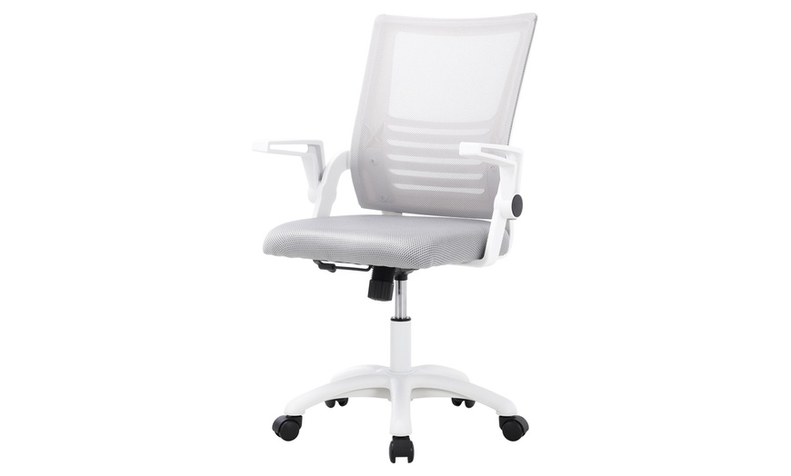 Image 4: Office Desk Mesh Swivel Chair Computer Ergonomic Chair