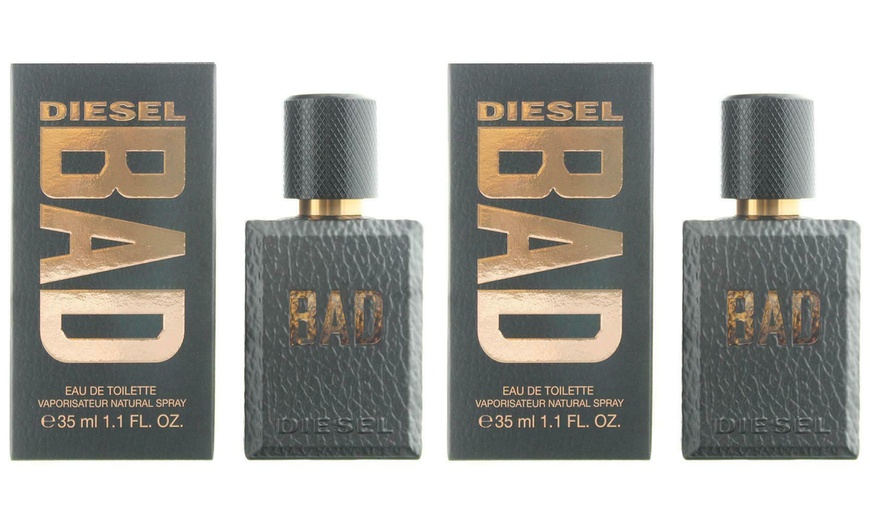 Image 3: One or Two Bottles of Diesel Bad EDT for Him 35ml, 50ml or 100ml