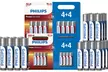 3 ou 4 lots de piles Phillips Ultra Alkaline AAA LR03 ou AA LR6 - Image 6