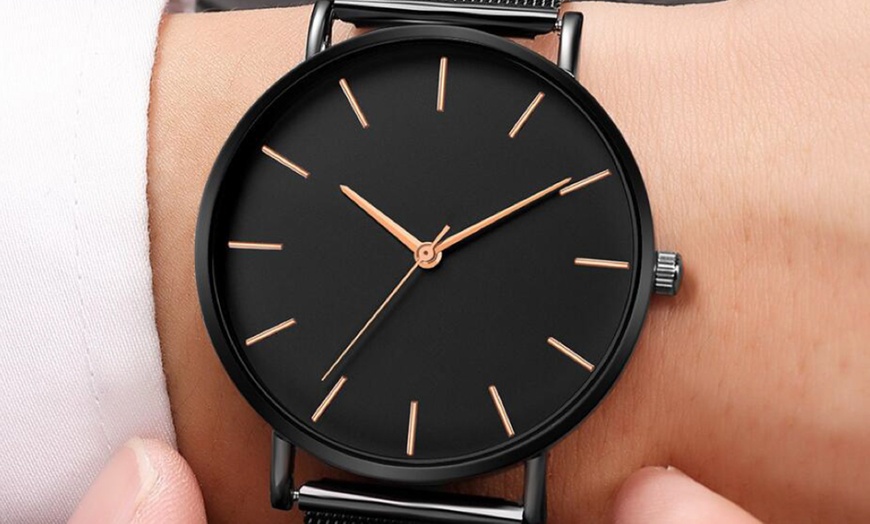 Image 2: BLACK FRIDAY Minimalist Unisex Watch