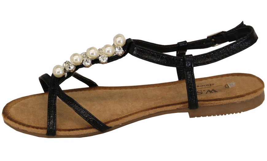 Image 3: Women's Diamante Sandals