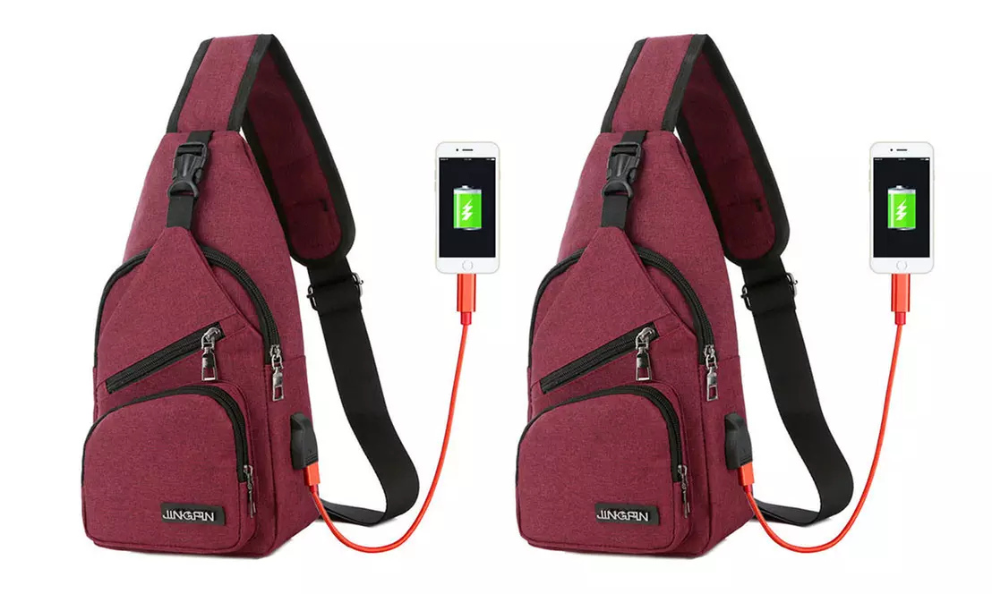 Sac en bandoulière avec port USB