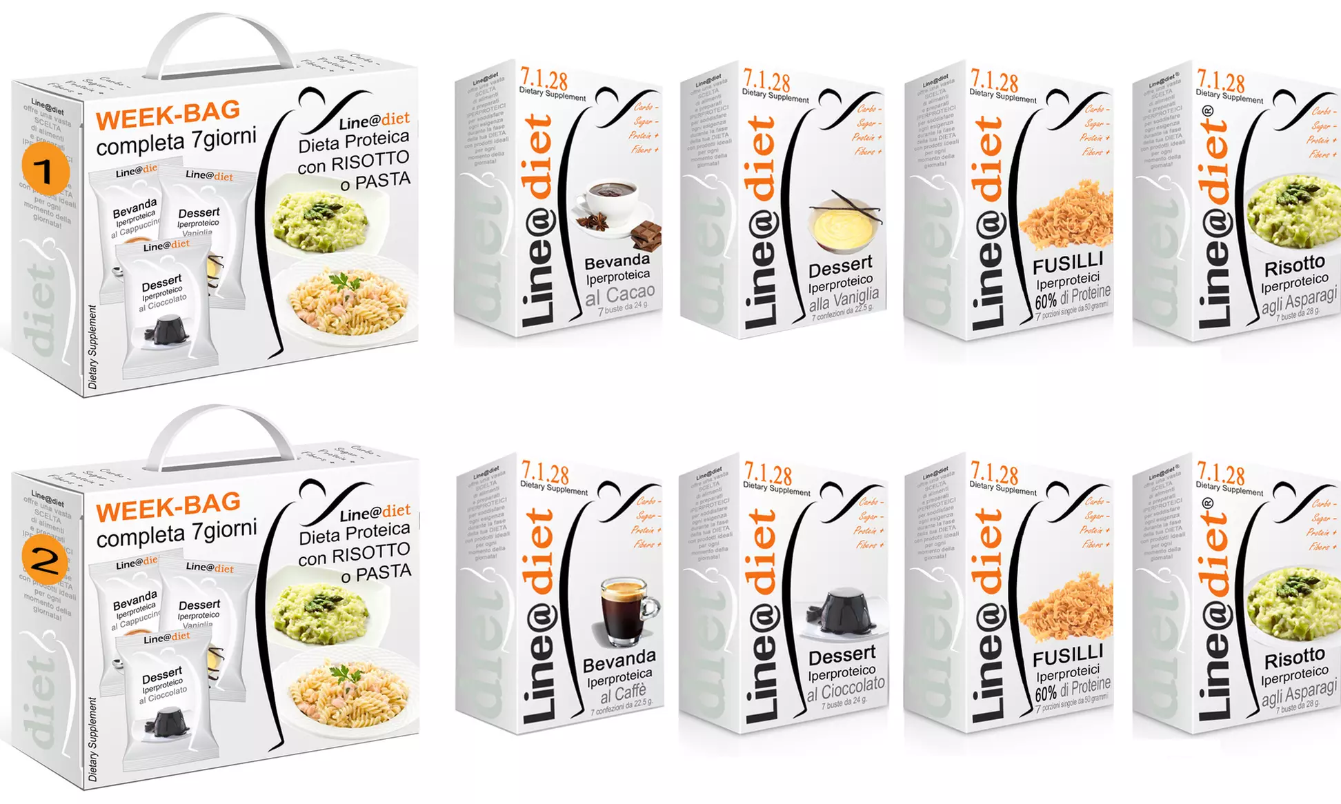 Kit Dieta Proteica Line@ con risotto e pasta